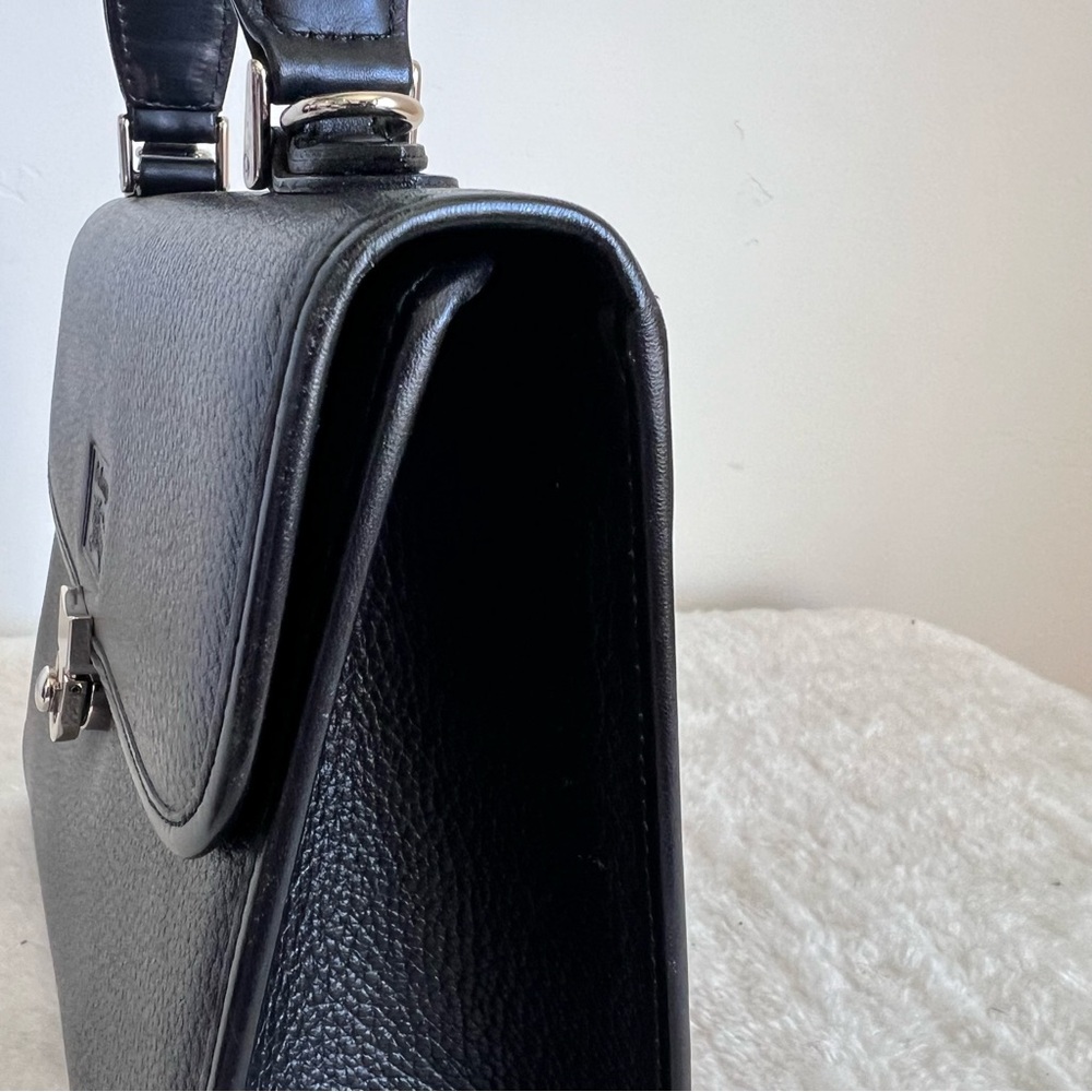 Burberry Leather Satchel Top handle Two Way Bag - Picture 16 of 16
